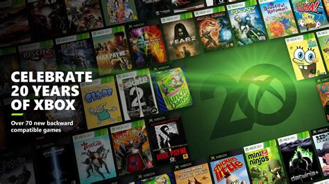 Celebrate 20 years of Xbox with over 70 new Backward .